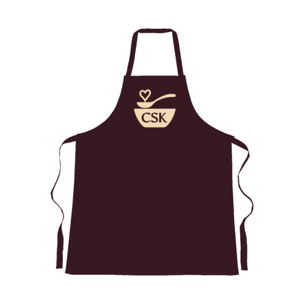 CSK Apron, icon logo, maroon