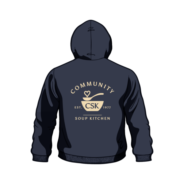 CSK hoodie, full logo, blue