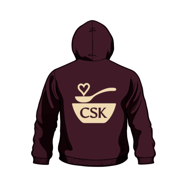 CSK hoodie, icon logo, maroon