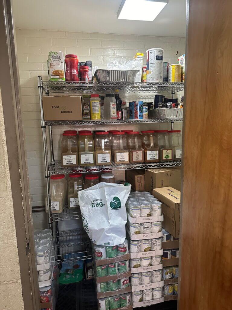 The Pantry, ready for meals at CSK