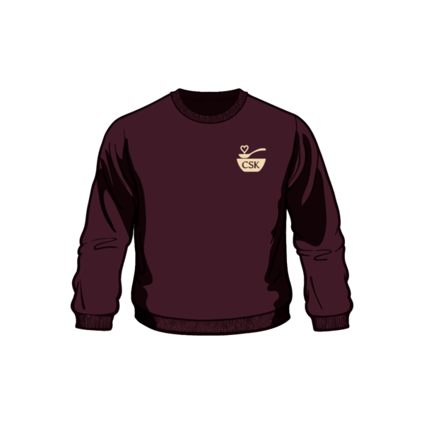 CSK Crewneck Sweatshirt, front, maroon