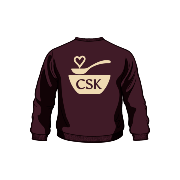 CSK Crewneck Sweatshirt, icon logo, maroon