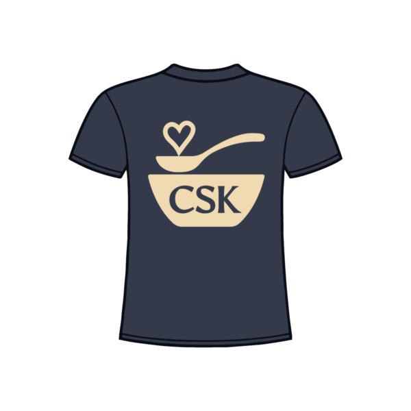 CSK T-shirt, rear, icon logo, blue