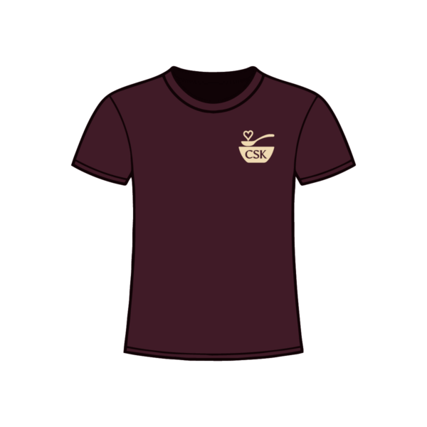 CSK T-shirt, front, maroon