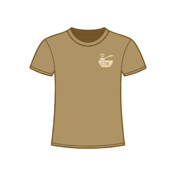 CSK T-shirt, front, tan